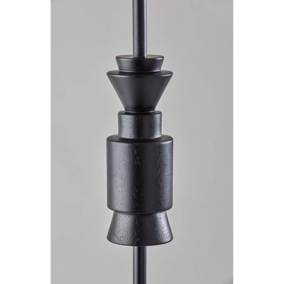 Elton Rubber Wood Floor Lamp Black - Adesso 6 Elton Rubber Wood Floor Lamp Black - Adesso - Image 6