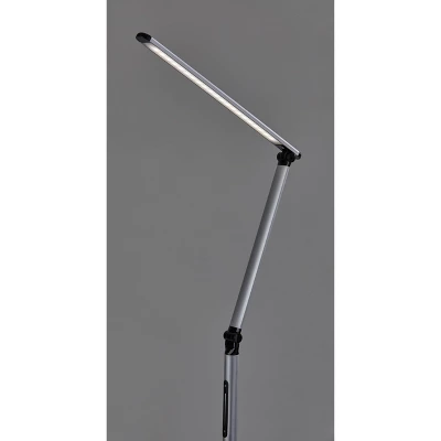 Lennox Floor Lamp (Includes LED Light Bulb) Black - Adesso 1 Lennox Floor Lamp (Includes LED Light Bulb) Black - Adesso