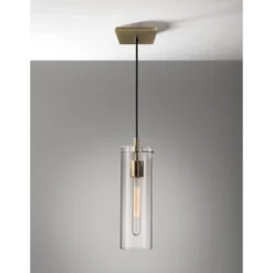 13.75" Dalton Pendant Ceiling Light Brass - Adesso
