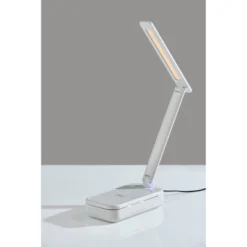 UV-C Sanitizing Table Lamp With Wireless Charging And Smart Switch White (Includes LED Light Bulb) - Adesso -Adesso GUEST 89d58e01 63d8 453f b13a f0eb39a1be49