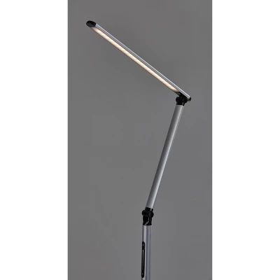 Lennox Floor Lamp (Includes LED Light Bulb) Black - Adesso 2 Lennox Floor Lamp (Includes LED Light Bulb) Black - Adesso - Image 2