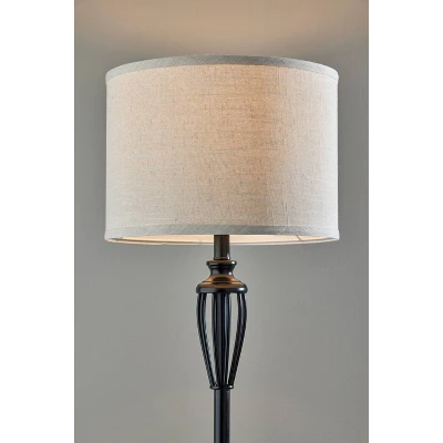 Joshua Floor Lamp Black - Adesso 2 Joshua Floor Lamp Black - Adesso - Image 2