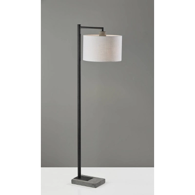 Devin Floor Lamp Black - Adesso 1 Devin Floor Lamp Black - Adesso