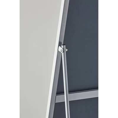 Adeline Floor Mirror Silver - Adesso 4 Adeline Floor Mirror Silver - Adesso - Image 4
