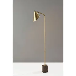Hawthorne Floor Lamp Antique Brass - Adesso -Adesso GUEST 9ca48a3c bf17 49df af17 8f928ad68fad