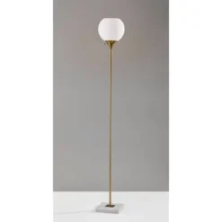 71" 3-way Fiona Torchiere Brass - Adesso