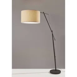83" Broome Arc Lamp Black - Adesso -Adesso GUEST 9f9c871a 3a2b 4030 b010 083845228df0