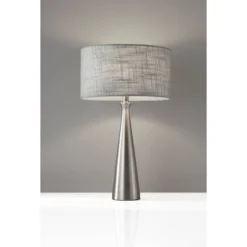 Linda Table Lamp Brushed Steel - Adesso -Adesso GUEST 9fea8e6a d0ff 4dd0 a9da 923e21ca3f9a
