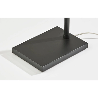 1-Light Dalton Floor Lamp Black (Includes Light Bulb) - Adesso 3 1-Light Dalton Floor Lamp Black (Includes Light Bulb) - Adesso - Image 3