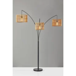 82" Cabana Collection 3-Arm Arc Lamp Black - Adesso -Adesso GUEST a5c49c66 cfd5 42d5 b24d 07e7d50be40b