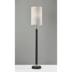 Hollywood Floor Lamp Black/Brass - Adesso -Adesso GUEST a801af23 b60e 4d0e 9d03 1817f5be4b63