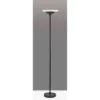 Adesso Solar Torchiere (Includes LED Light Bulb) Black: Modern Metal & Glass, ETL Listed, Dimmable