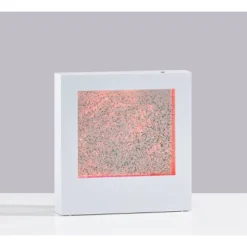 9" LED Glitter Light Box Silver - Adesso: Modern Novelty Lamp, ETL Listed, Rechargeable With USB & Battery Power -Adesso GUEST aa615069 b2dd 4388 8245 9de5d6099b8e