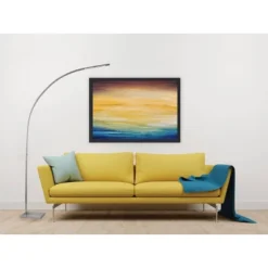 91" Sonic Arc Lamp Silver (Includes LED Light Bulb) - Adesso -Adesso GUEST aee3392c 2685 4d20 ada3 bdcfbec71195