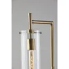1-Light Dalton Floor Lamp Antique Brass (Includes Light Bulb) - Adesso