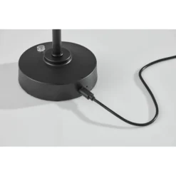 Adesso Ritchie Cordless Table Lamp: 15" Height, Touch Dimmer, IPX4, Metal Shade, UL Listed