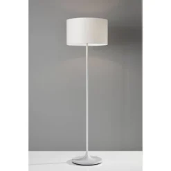 60" Oslo Collection Floor Lamp White - Adesso