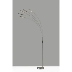 Zodiac Arc Lamp (Includes LED Light Bulb) Silver - Adesso -Adesso GUEST b653dfa1 2850 4e48 bb68 65198b9fa95c