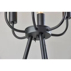 Adesso Rory Floor Lamp Black: Modern Metal Design, ETL Listed, 6 Bulb Capacity, Toggle Switch -Adesso GUEST b694e3ed 5e93 4af3 b246 2c2021c30c8a