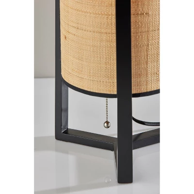 Quinn Table Lantern Wood Black - Adesso 1 Quinn Table Lantern Wood Black - Adesso