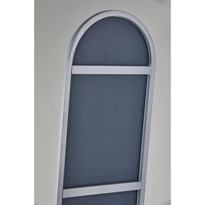 Adeline Floor Mirror Silver - Adesso 1 Adeline Floor Mirror Silver - Adesso