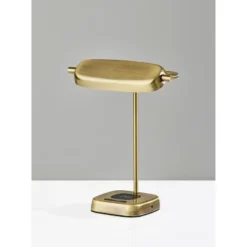 Radley Charge Desk Lamp With Smart Switch Antique Brass (Includes LED Light Bulb) - Adesso -Adesso GUEST b8c4ff06 b0a3 40fa 864c 12f053384d0b