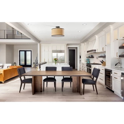 Harvest Flush Mount Black - Adesso 1 Harvest Flush Mount Black - Adesso