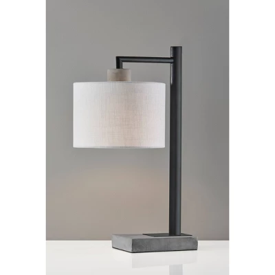 Devin Table Lamp Black - Adesso 1 Devin Table Lamp Black - Adesso