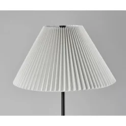 Adesso Jeremy Floor Lamp Black: 60.75" Metal With Linen Shade, 3-Way Rotary Switch, UL Listed -Adesso GUEST c1be0479 0940 435e adba 217288df8c4a