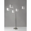 82" Trinity 5-Arm Arc Lamp Steel - Adesso
