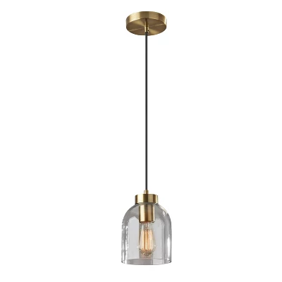 Bristol Pendant Antique Brass - Adesso 1 Bristol Pendant Antique Brass - Adesso