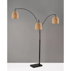 Bahama 3 Arm Arc Lamp Dark Bronze - Adesso -Adesso GUEST c9d4ad84 d61e 4269 b194 c5c2ee6b973c