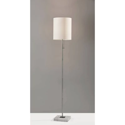 62" Fiona Floor Lamp Steel - Adesso 1 62" Fiona Floor Lamp Steel - Adesso