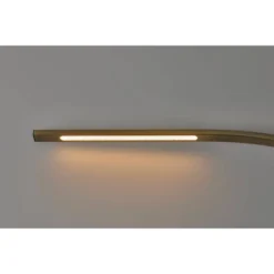 Sonic Arc Floor Lamp With Smart Switch Antique Brass (Includes LED Light Bulb) - Adesso -Adesso GUEST d05cad43 f652 4d94 9935 4f8d82956f18