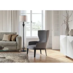 Pennington Floor Lamp Black - Adesso -Adesso GUEST d1f2a349 b156 4ce1 914e 86e9bbc5ee3f