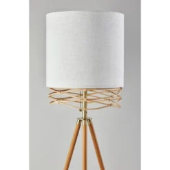 Melanie Floor Lamp Natural - Adesso -Adesso GUEST d3061661 cc1d 4d5b 9bad f4645f88a3d4