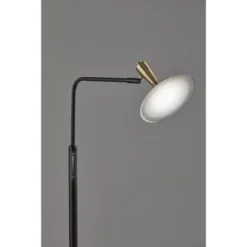 Lucas Floor Lamp (Includes LED Light Bulb) Black - Adesso -Adesso GUEST d6d07438 b6e4 41cd 8933 b4b25c2ce87b
