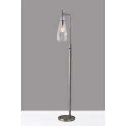 Layla Floor Lamp Brushed Steel - Adesso -Adesso GUEST d7412c1c 2023 4c23 abf1 cbb36605656d