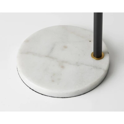 Corbin Floor Lamp Antique Brass Black - Adesso 1 Corbin Floor Lamp Antique Brass Black - Adesso