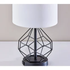 Adesso Chiara 2 Piece Bonus Pack Black: Contemporary Metal Cage Base, White Drum Shades, ETL Listed, No Assembly Required 11 Adesso Chiara 2 Piece Bonus Pack Black: Contemporary Metal Cage Base, White Drum Shades, ETL Listed, No Assembly Required -Adesso GUEST d9de9275 938f 4d15 941d f9d1560622b9