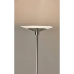 Solar Torchiere (Includes LED Light Bulb) Silver - Adesso -Adesso GUEST da105d81 863b 498e 92c3 a3e38f641f2f