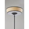 300W Harper Floor Lamp Black/Natural - Adesso