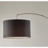 Preston Arc Lamp Brushed Steel Black - Adesso
