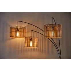 82" Cabana Collection 3-Arm Arc Lamp Black - Adesso -Adesso GUEST dfa7aac3 fc2e 479c 8a05 46d32a624e9b