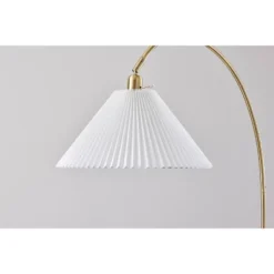 Adesso Delaney Floor Lamp Antique Brass: 72" High With 3-Way Rotary Switch, ETL Listed -Adesso GUEST e17b1652 5a40 442b 8f0c 082a88b53456