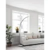 Sonic Arc Floor Lamp With Smart Switch Silver (Includes LED Light Bulb) - Adesso
