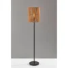 58" Cabana Collection Floor Lamp Black - Adesso