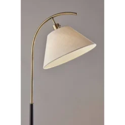 Jerome Floor Lamp Black/Antique Brass - Adesso -Adesso GUEST e7ea5849 be86 4a46 9dac d94e1cc950aa