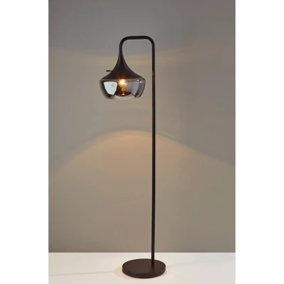 Eliza Floor Lamp Black - Adesso 2 Eliza Floor Lamp Black - Adesso - Image 2