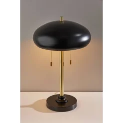 Cap Table Lamp Black - Adesso -Adesso GUEST eb5dbff4 8fb1 4fe6 bea9 80c9a01247b3